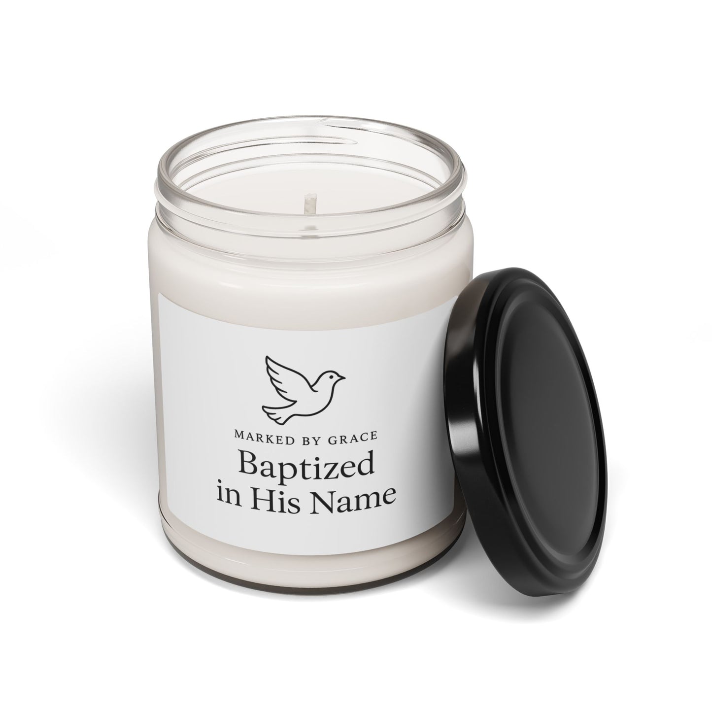Marked by Grace Candle – Baby Baptism Keepsake