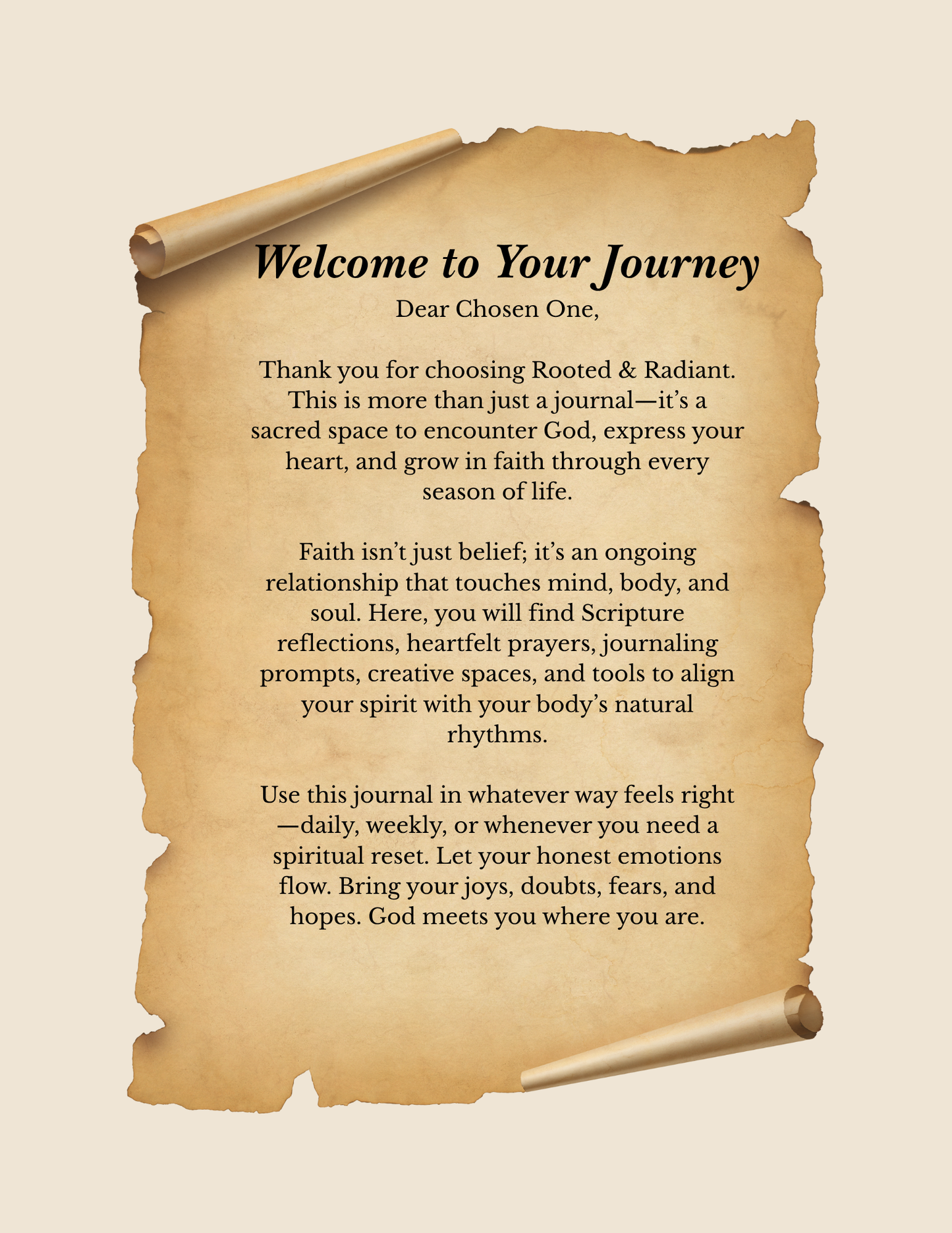 Rooted & Radiant: Transformational Faith Journal & Devotional