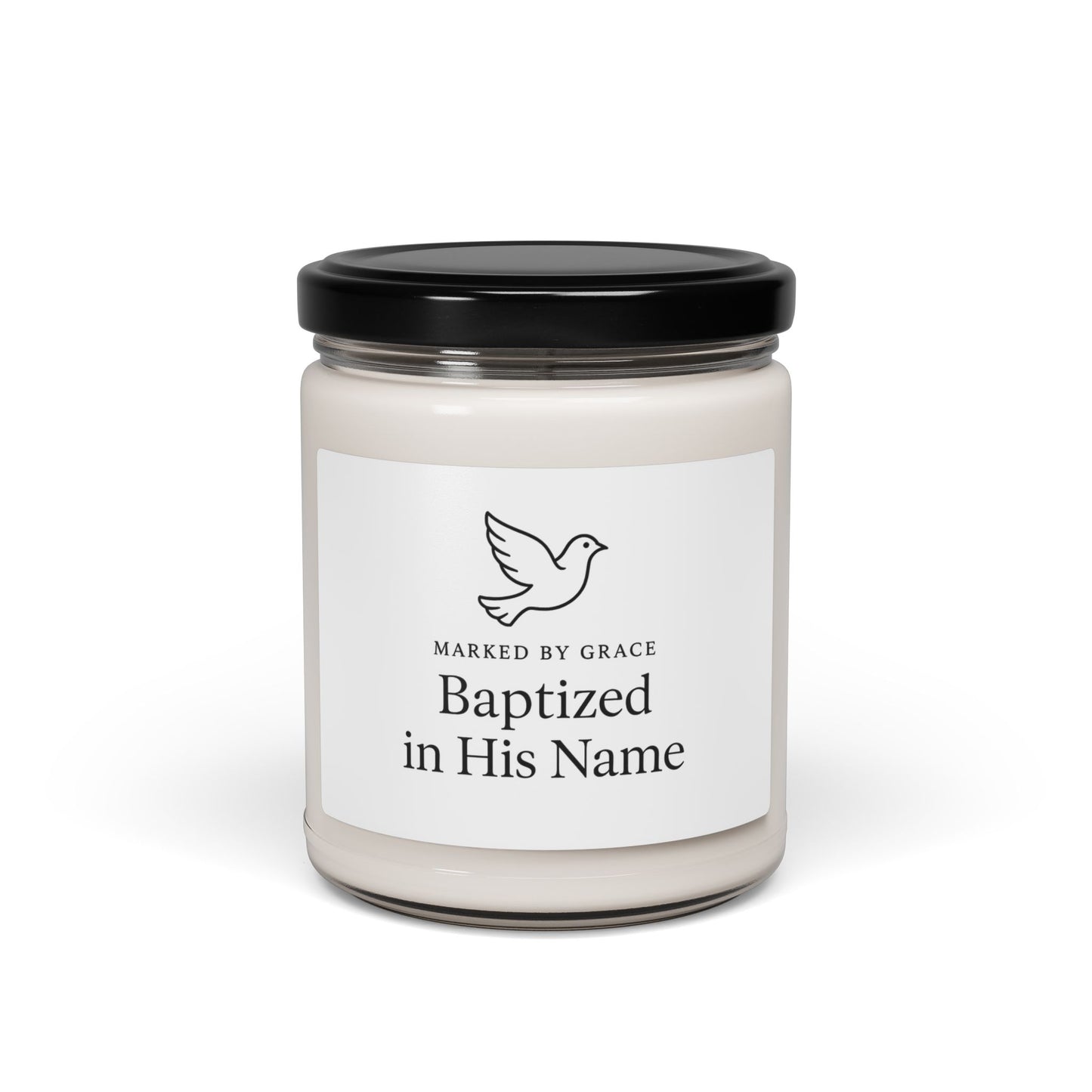 Marked by Grace Candle – Baby Baptism Keepsake