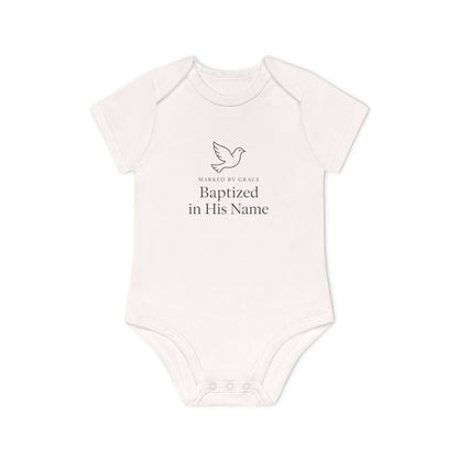 Marked by Grace Onesie – Baby Baptism Keepsake