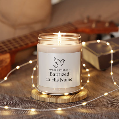 Marked by Grace Candle – Baby Baptism Keepsake