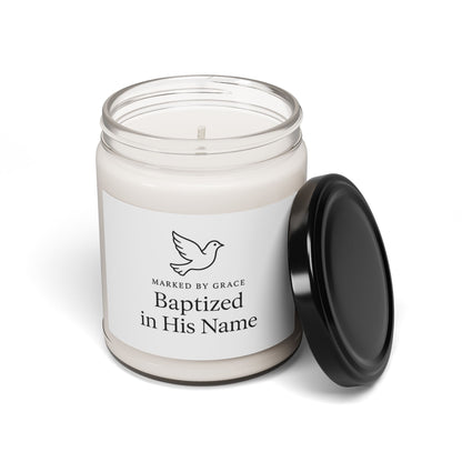 Marked by Grace Candle – Baby Baptism Keepsake